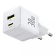 Зарядне мережеве Baseus P1011160A213-00 Palm USB / PD 30W швидка зарядка для пристроїв Білий - зображення 1