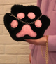 Пухнаста сумочка Лапка аніме для косплея Hello Kitti Куромі Kuromi чорний - зображення 2