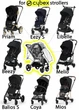 Дощовик для Carrello/Cybex універсальний для прогулянкової коляски на блискавках з віконцем (3967ПРЗД) - зображення 6