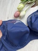 Бюстгальтер без поролону Diorella 85F синій, шостий розмір, бавовна, тонкий ліфчик - зображення 3