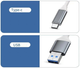USB-хаб концентратор USB C-809 USB 3.0 Type-C/Type-A на 4 порта: 1 x USB 3.0 3 x USB 2.0 Металл, серебристый (L147) - изображение 3