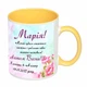 Чашка с печатью "Мария! С праздником весны!" (цвет жёлтый) (23711) - изображение 2