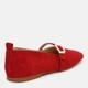 Женские балетки замшевые Ashoes 3025 40 25.5 см Красные (ROZ6501005631) - изображение 5