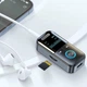 Автомобільний Bluetooth 5.4 приймач - AUX аудіоадаптер з дисплеєм та мікрофоном Klang адаптер - передавач TX та RX для машини / колонок / телевізора, 6.5х3.2 см, чорний (102661861) - зображення 7