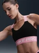Спортивный топ для фитнеса женский Nike Pro Bra Tt HF5372-011 XL Черный с розовым (197602809541) - изображение 1