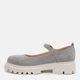 Женские туфли замшевые Мэри джейн PARADIZE SHOES T-503 40 25.7 см Серые (ROZ6501060335) - изображение 4