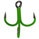 Гачок-трійник на сома №3/0 DAM MADCAT® A-STATIC TREBLE Hook 6Х 4шт. (green) 55958 - изображение 1