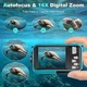 Водонепроникна камера 56MP Dual Screen 4K з картою пам'яті 32GB для підводної зйомки, синя - зображення 5