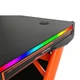 Геймерський стіл MeeTion DSK20 (RGB підсвітка, пульт управління, розбірна конструкція, карбонова поверхня) - Чорно-жовтогарячий - зображення 7