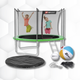 Батут Hop-Sport 10ft (305см) зеленый с внутренней сеткой - изображение 1