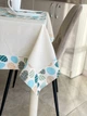 Скатерть водоотталкивающая с бортиком Delux Textil Голубые яички 175 х 175 см 367940 (368186) - изображение 3
