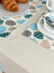 Скатерть водоотталкивающая с бортиком Delux Textil Голубые яички 175 х 175 см 367940 (368186) - изображение 5