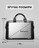 Мужская кожаная сумка для работы 38х28х7 / портфель для ноутбука и документов BEXHILL Черный A25-7122A - изображение 6