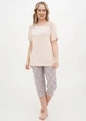 Комплект Cotpark футболка, бриджи 5XL персиковий 14439-В - изображение 1