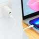 Кабель HOCO X93 Type-C to Lightning Force fast charging data cable 2m 20W белый - изображение 6