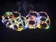 Гирлянда штора 2x1.5 метра, 150LED, "светодиодные капли" от USB, мульти цвет, 8 режимов + пульт - изображение 4