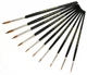 Кисть колонок Kolos Classic круглая короткая ручка №000 (4230070R000) - изображение 2