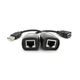 Подовжувач USB 2.0 сигналу через F/UTP до 50 метрів, RJ-45 to AM + RJ-45, Blister Q100 - зображення 1