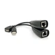 Подовжувач USB 2.0 сигналу через F/UTP до 50 метрів, RJ-45 to AM + RJ-45, Blister Q100 - зображення 3