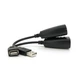 Подовжувач USB 2.0 сигналу через F/UTP до 50 метрів, RJ-45 to AM + RJ-45, Blister Q100 - зображення 4