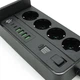 Мережевий фільтр G12H Voltronic 4 розетки 4 USB 3.2А 2 Type-C з бездротовою зарядкою та таймером 2м чорний (YU-GT_33A) - зображення 6