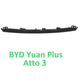 Накладка центральна в передній бампер BYD Yuan Plus / Atto 3 2021-, чорний глянець (SC2E-2803133) - изображение 1