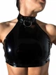 Топ з латексу Peach Power Choker для танців М чорний - зображення 1