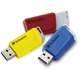 USB флеш накопитель Verbatim 3x16GB Store 'n' Click Red/Blue/Yellow USB 3.2 (49306) - изображение 6