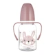 Бутылочка для кормления Canpol babies CUTE ANIMALS стандартная с ручками 120 мл розовая (11/823_pin) - изображение 1