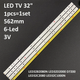 LED подсветка TV 32" inch 6-led 3V 562mm JL.D3261235-562MM-V01 SVP320AH6_Rev01_6LED_181106 1шт. - изображение 1