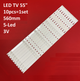 LED подсветка TV 55" CRH-B55K52303005106AG-REV1.3 CRH-B5530300510725-REV1.0 CRH-F55U82303005106CC 10шт. - изображение 1