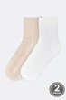 Носочки, 2 штуки Legs 36-40 Кремово-бежевый (111578) - изображение 1