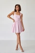 Сарафан міні з додаванням льону Wear me XS Рожевий (16_24_65_6921) - изображение 2