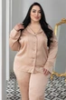Пижама женская классическая с кантом Пбж1300 Беж, 3XL (52-54) - изображение 5