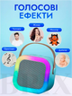 Беспроводная портативная Bluetooth колонка с двумя микрофонами и сабвуфером Синяя - изображение 3