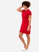 Платье-футболка короткое летнее женское U.S.Polo Assn 214980-ZH00A XS Красное (786660515473) - изображение 5
