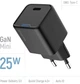 Сетевое зарядное устройство ColorWay GaN Mini 25W PD Port PPS USB-C Black (CW-CHS052PD-BK) - изображение 7