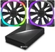 Вентилятор NZXT Aer RGB 120 мм 2 Pack с контроллером Hue+ (RF-AR120-C1) - изображение 1