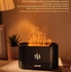 Аромадифузор зволожувач повітря з ефектом вогню та LED підсвічуванням Flame Aroma Diffuser, з резервуаром для ефірної олії, чорний - зображення 7