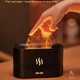 Аромадифузор зволожувач повітря з ефектом вогню та LED підсвічуванням Flame Aroma Diffuser, з резервуаром для ефірної олії, чорний - зображення 8