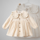 Дитяча святкова сукня з квадратним коміром, довгими рукавами, Wondress Baby (Кремовий, 86 см) 18 місяців - зображення 2