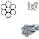 Трос стальной DIN 3052 ø1мм 1х7 оцинкованный (200пог.м) [91CTR0091CTR000172] Metalvis - изображение 2
