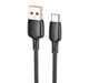 Кабель BOROFONE BX93 Super power 100W charging data cable USB to Type-C 1m Black (6941991103179) - зображення 1