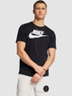 Koszulka męska bawełniana Nike M Nsw Tee Icon Futura AR5004-010 XL Czarna (191888621576) - obraz 1