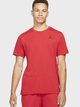 Футболка хлопковая длинная мужская Jordan M J Jumpman Emb Ss Crew DC7485-687 L Червона (195238739546) - зображення 1