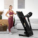 Бігова доріжка Hop-Sport HS-1000LB Wind сірий - зображення 9