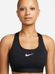 Top sportowy damski Nike W Nk Swsh Med Spt Bra DX6821-010 XS Czarny (196608850663) - obraz 3