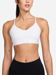 Top sportowy damski Nike W Nk Df Indy Lgt Spt Bra FD1062-100 XL Biały (197593074447) - obraz 1