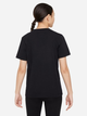Дитяча футболка для дівчинки Nike K Nsw Tee Futura Hbr FZ5178-010 122-128 см (XS) Чорна (197596880847) - зображення 2