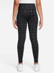 Підліткові спортивні легінси для дівчинки Nike G Nk Df One Tght Aop HF8228-010 158-164 см (XL) Чорні (197859768035) - зображення 2